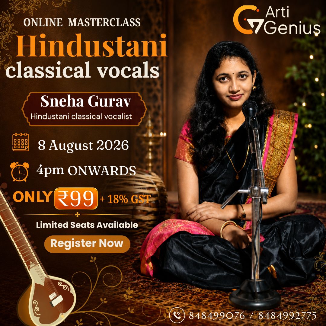 Online Hindustani Classical Vocal Masterclass with Sneha Gurav by ArtiGenius