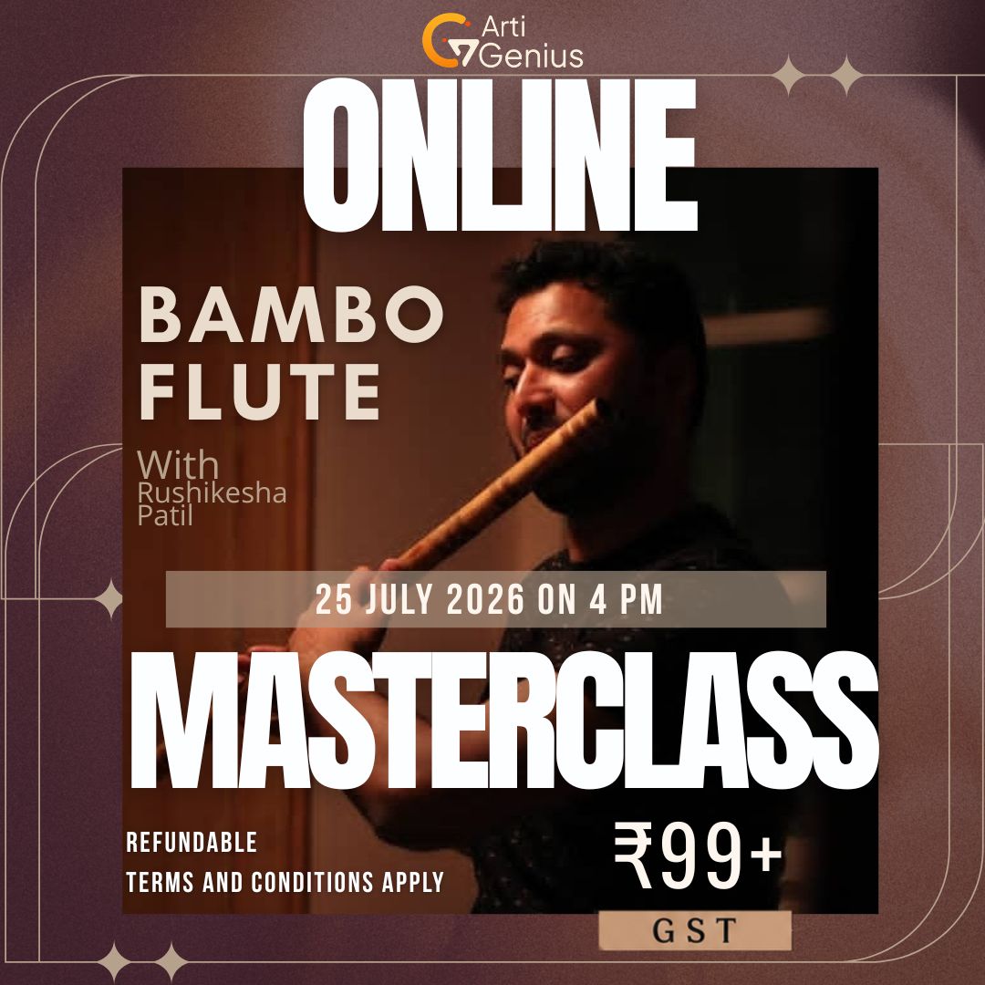 Online Bamboo Flute Masterclass for Beginners with Rushikesha Gururaj Patil | Learn Bansuri Basics, Breath Control, Finger Placement, and Your First Melody Live