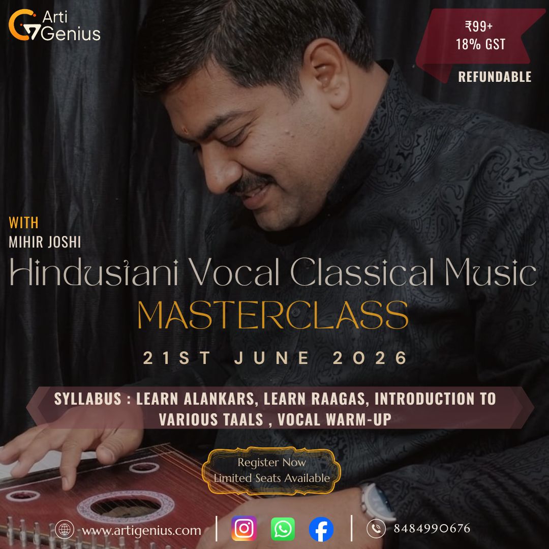 Online Hindustani Vocal Classical Music Masterclass with Mihir Joshi